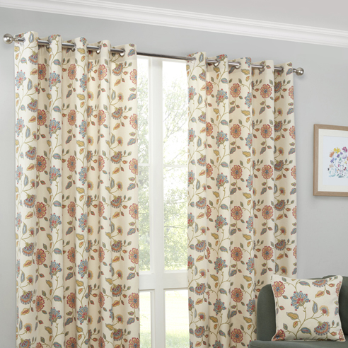 Shelley Eyelet, Multi - Ready Made Curtains - Image 3